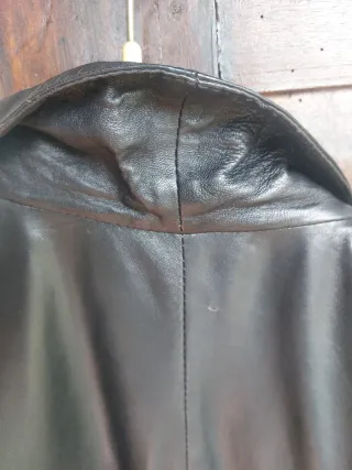 Giacca pelle donna nera