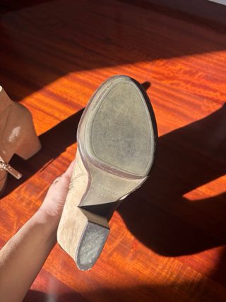 Botines tacón ante Zara Talla 41