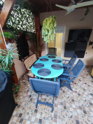 Conjunto mesa y sillas terraza