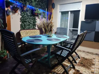 Conjunto mesa y sillas terraza