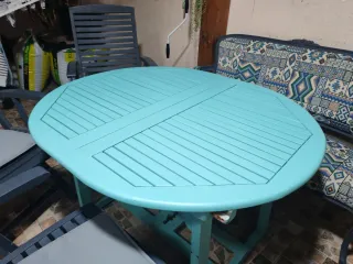 Conjunto mesa y sillas terraza