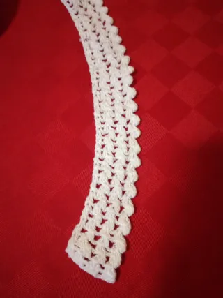 Pizzo uncinetto bianco