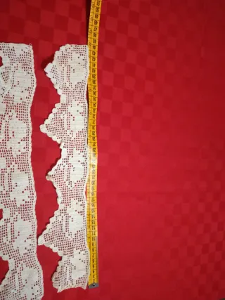 Pizzo uncinetto bianco