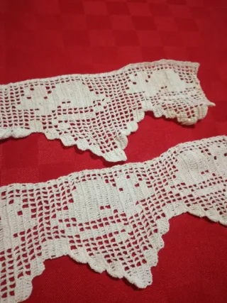 Pizzo uncinetto bianco