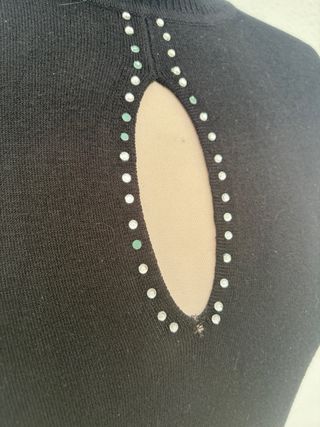 Camiseta Zara cuello alto sin mangas S