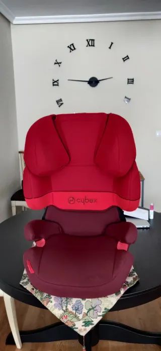 Silla Cybex Solution X Fix Roja/Granate