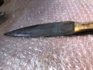 Cuchillo de cocina artesanal antiguo