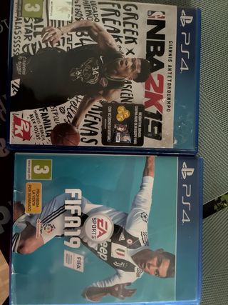 Lote Juegos PS4: FIFA 18, 19, 21 y NBA 2K19