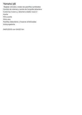 Yamaha XJ6 2011 Naked Azul/Blanco