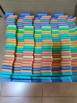 Puzzle suelo gomaeva letras y números