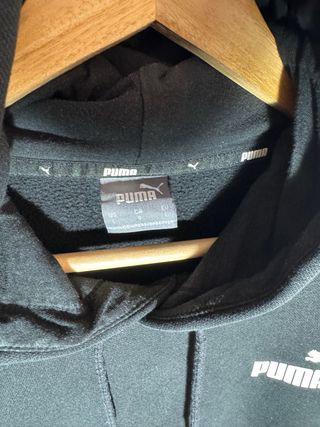 Sudadera Puma Negra con Logo