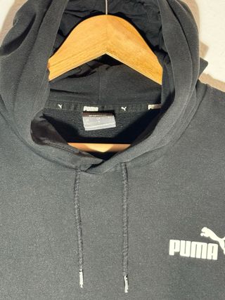Sudadera Puma Negra con Logo