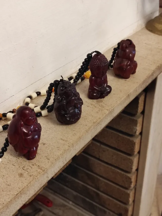 Pulsera rosario escapulario Buda Madera Noble.