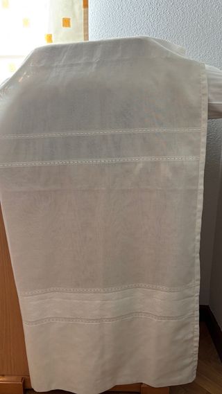 Tenda da bagno bianco sfumato