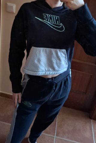 Conjunto Chándal Nike Negro y Gris