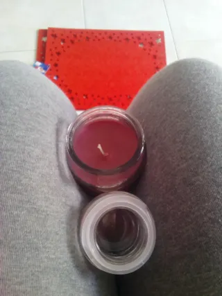 Candela profumata in vetro