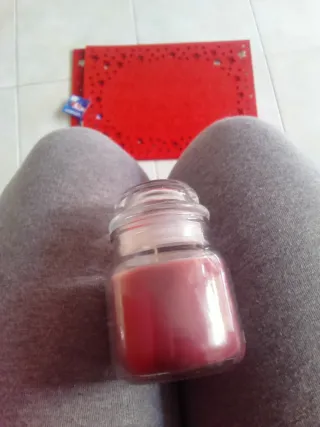 Candela profumata in vetro