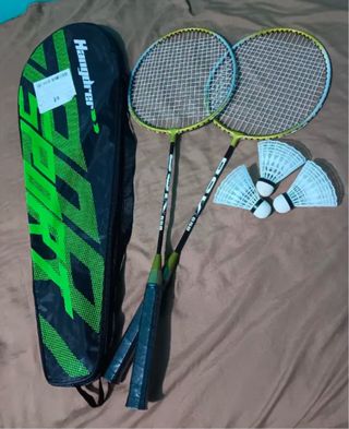 Set de 2 Raquetas de Bádminton + Funda