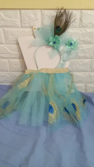 Disfraz Tutú Carnaval Cumpleaños Pavo Real