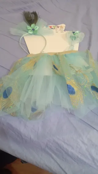 Disfraz Tutú Carnaval Cumpleaños Pavo Real