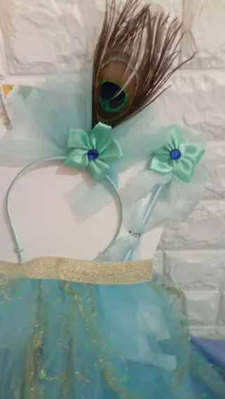 Disfraz Tutú Carnaval Cumpleaños Pavo Real