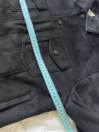 Cazadora Negra Zara Ante