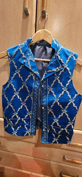 Chaleco fallero azul talla 42