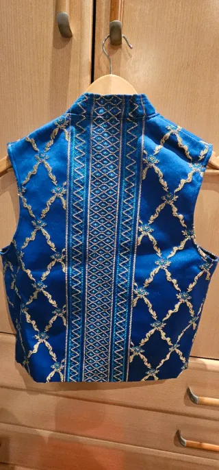 Chaleco fallero azul talla 42