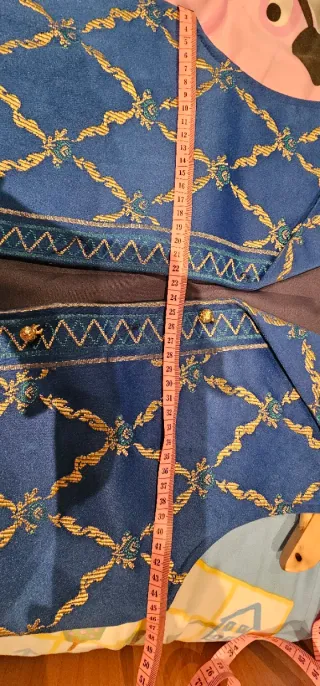 Chaleco fallero azul talla 42