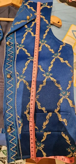 Chaleco fallero azul talla 42