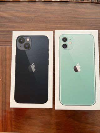 Cajas vacías iPhone 11 y 13 5€ euros cada una