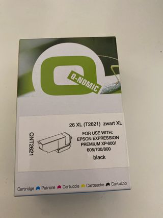 Tinta Q-Nomic 26 XL Negro (T2621)