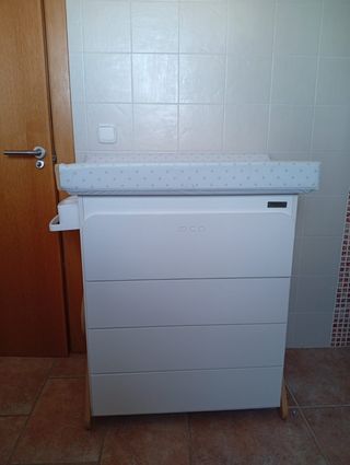 Cambiador bebé blanco con cajones