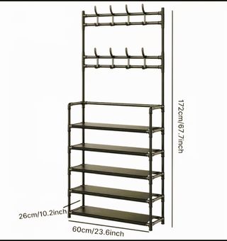 Zapatero Metálico con Colgador