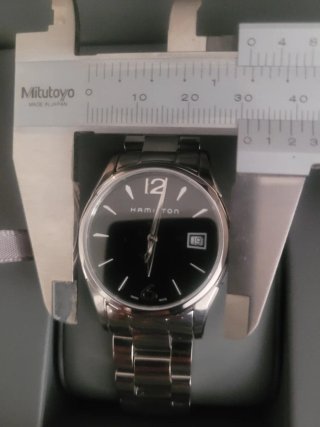 Reloj Hamilton Lady esfera negra.