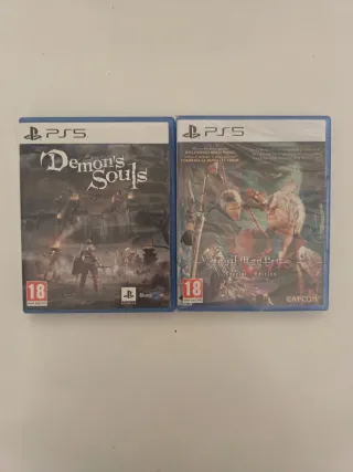 Juegos Ps5 Demon's Souls y Devil May Cry 5