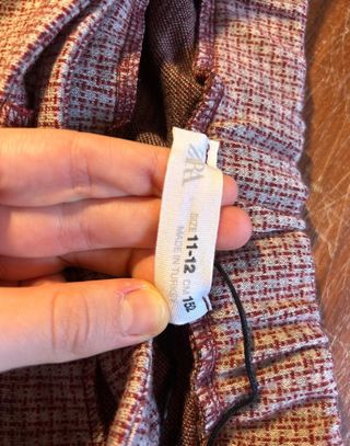 Falda Zara cuadros 11-12 años