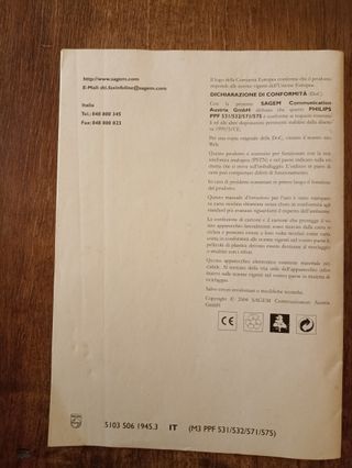 Manuale d'istruzioni fax Philips