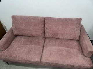 Sofá rosa palo 2 plazas (3 meses uso)