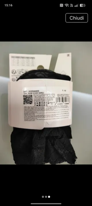 Calze Calzedonia donna pizzo nero autoreggenti