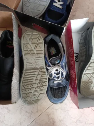 4 Pares Botas de Trabajo con puntera de hierro