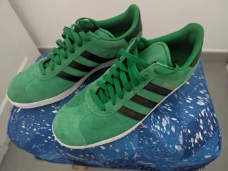 Adidas Gazelle Verdes de piel ante