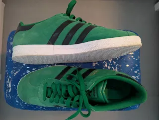 Adidas Gazelle Verdes de piel ante