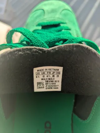 Adidas Gazelle Verdes de piel ante