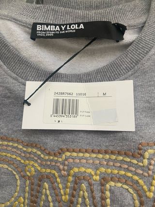 Sudadera Bimba y Lola; Sin Estrenar
