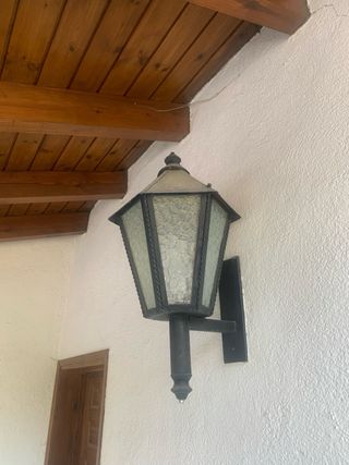 Apliques rústicos de exterior (8 unidades)