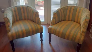 Pareja Sillones Estilo Inglés