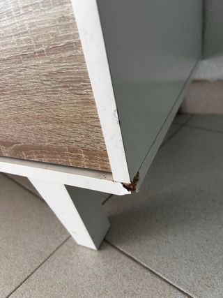 Aparador de salón madera y metal