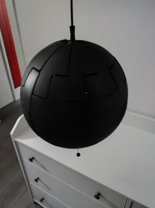 Lámpara Techo Ikea Negra 35cm