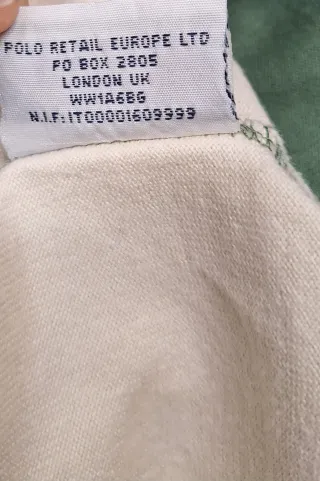 Polo Ralph Lauren Rugby Rayas Verde Beige T L y2k